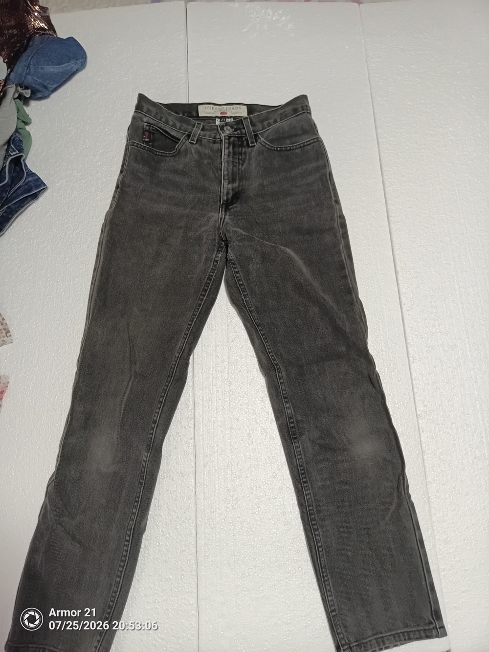 Guess Women Straight Leg Jeans in Faded Black
